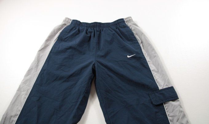 Pantalon Nike cargo vintage Y2K bleu marine gris XL junior