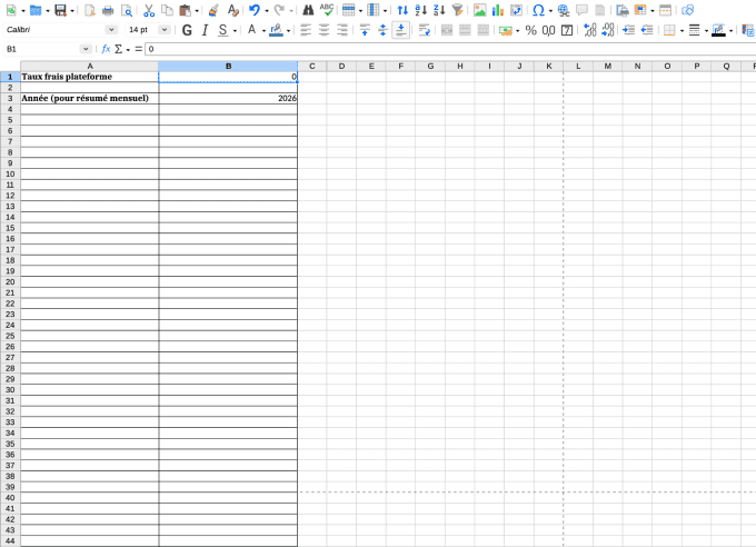 Tableau de gestion de stock et ventes – professionnel