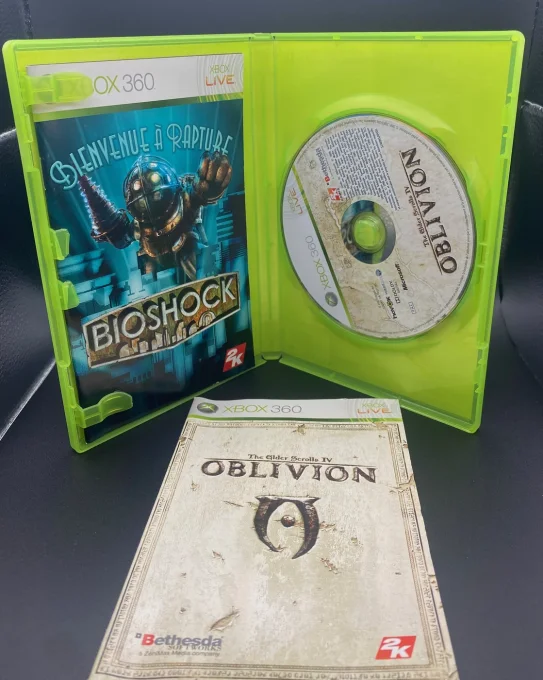 Pack BioShock + Oblivion Xbox 360 — 2 jeux d’occasion testés