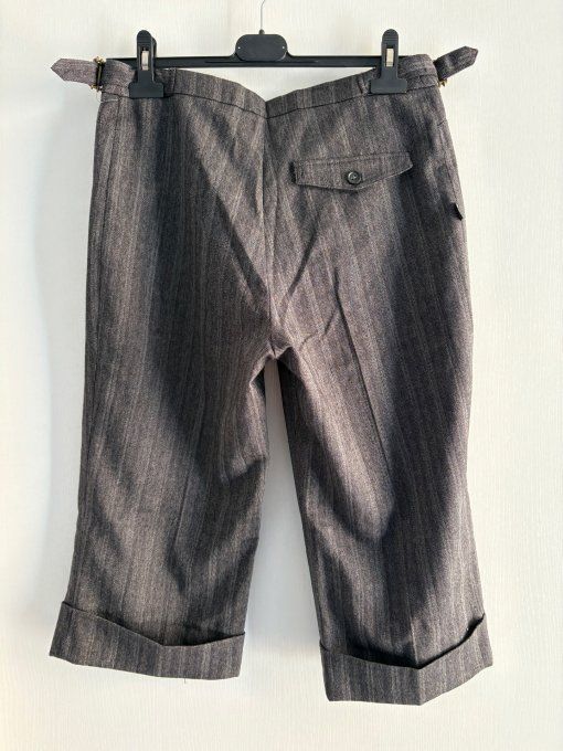 Pantacourt gris fonce à chevrons D.T.C Collection taille 40