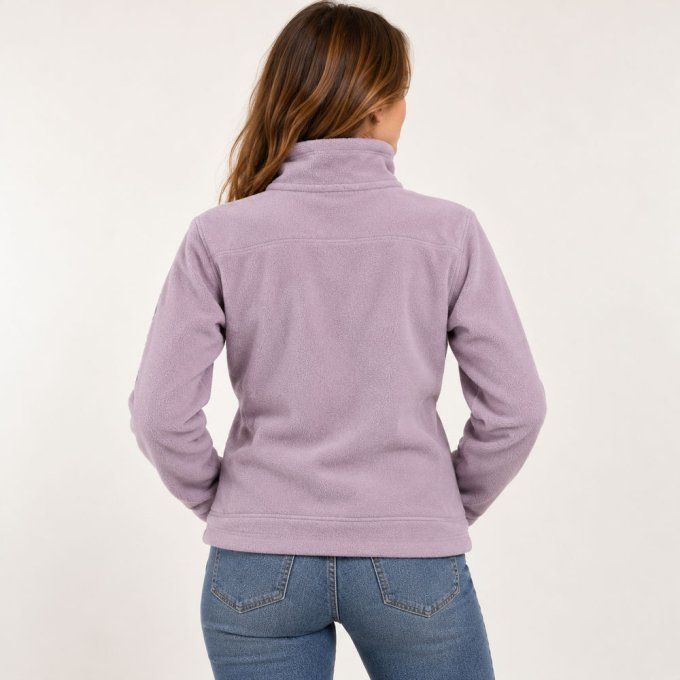 Dos de la veste polaire lavande Calvin Klein Performance