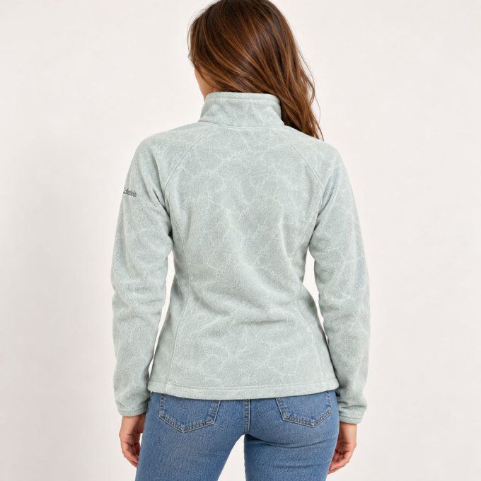 Vue arrière de la polaire Columbia femme vert d’eau