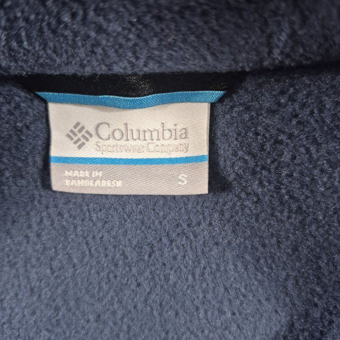 Polaire Columbia Steens Mountain demi-zip homme bleu bicolore S