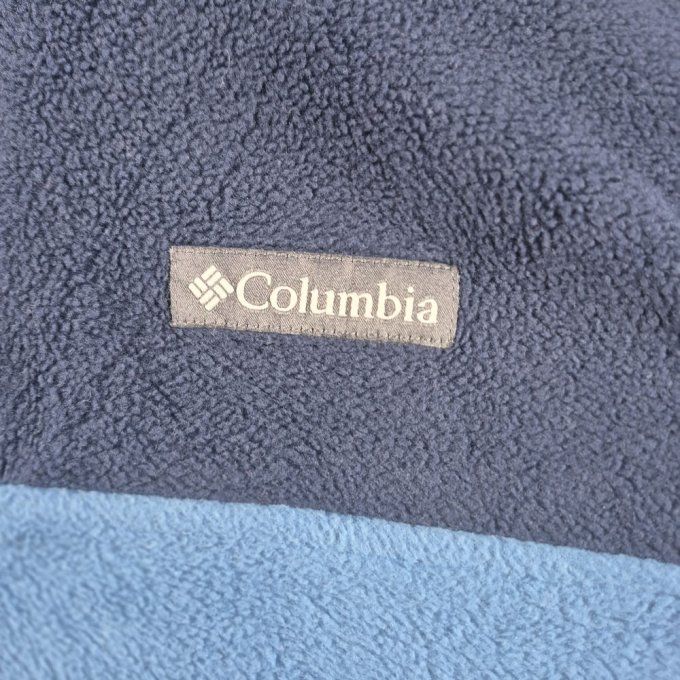 Polaire Columbia Steens Mountain demi-zip homme bleu bicolore S