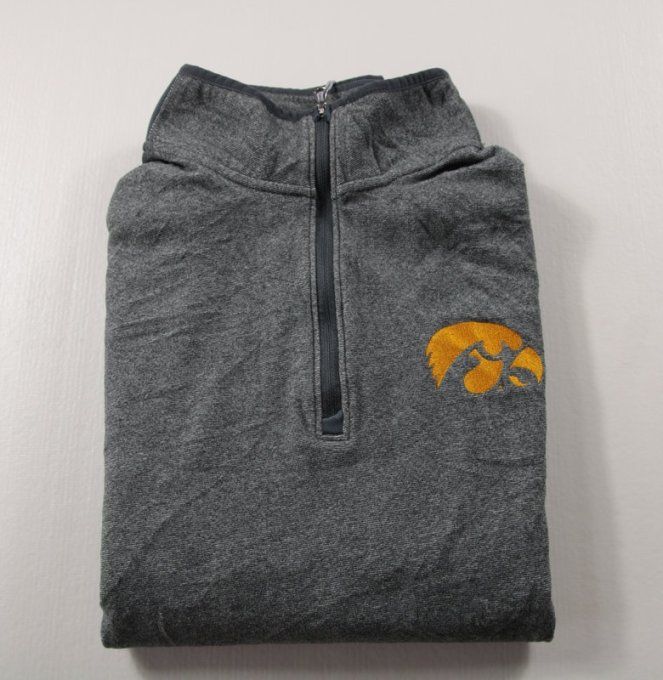 Polaire homme Under Armour Iowa Hawkeyes grise taille L