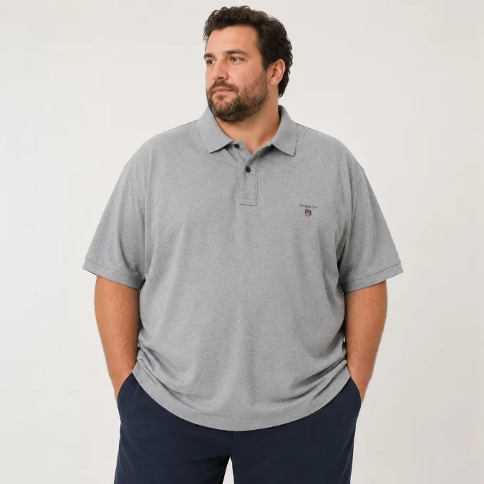 Polo GANT homme gris chiné taille 3XL seconde main
