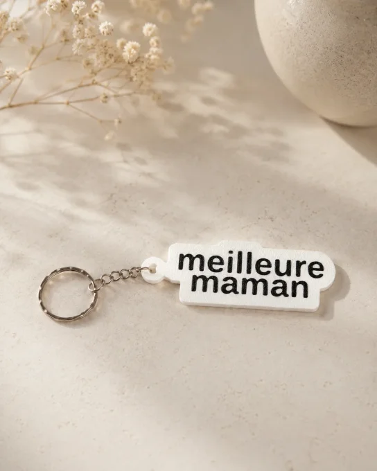 Porte-clés message impression 3D