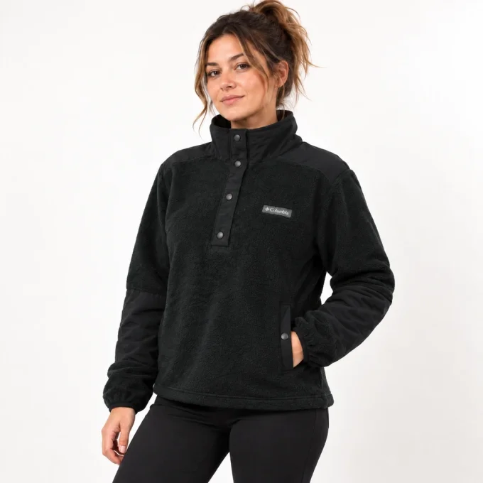 Polaire Columbia femme vert très foncé taille M vue de face