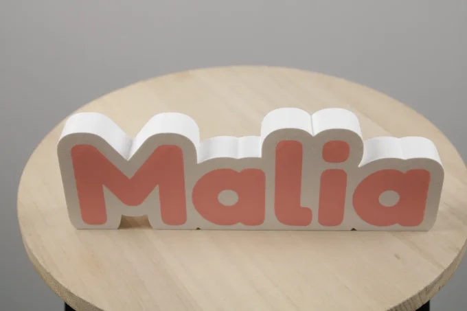 Prénom 3D personnalisé à poser – PLA+ 22 cm