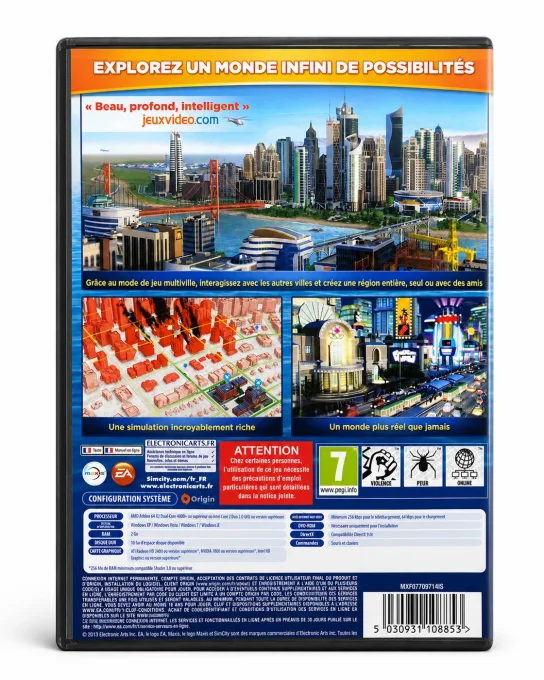 SimCity PC DVD-ROM — jeu de gestion d’occasion