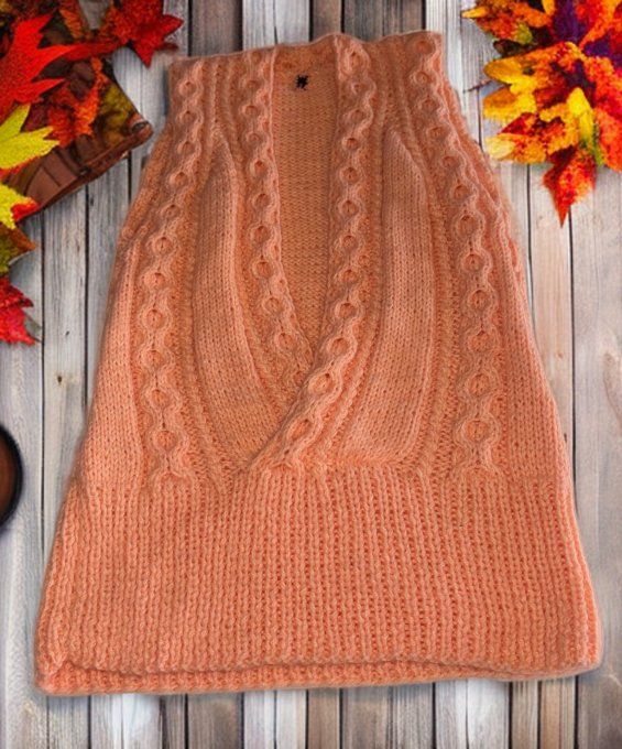 Débardeur Au Tricot Sans Manches