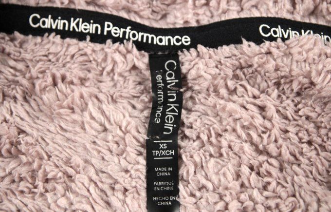 Polaire sherpa femme Calvin Klein Performance rose poudré – XS