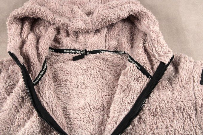 Polaire sherpa femme Calvin Klein Performance rose poudré – XS