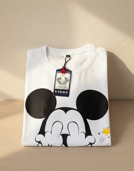 T-shirt femme blanc Very Ouest à imprimé cartoon
