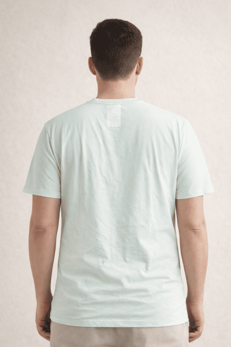 T-shirt col rond Black Bunny imprimé comics menthe 