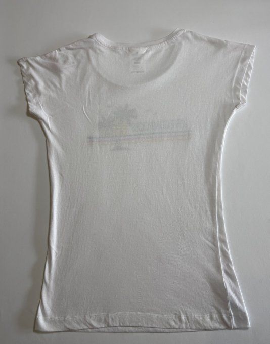 T-shirt femme blanc imprimé Complices S
