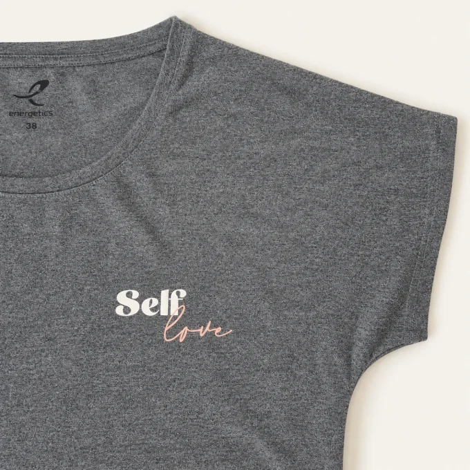 T-shirt de sport femme gris Energetics Self Love – taille 38