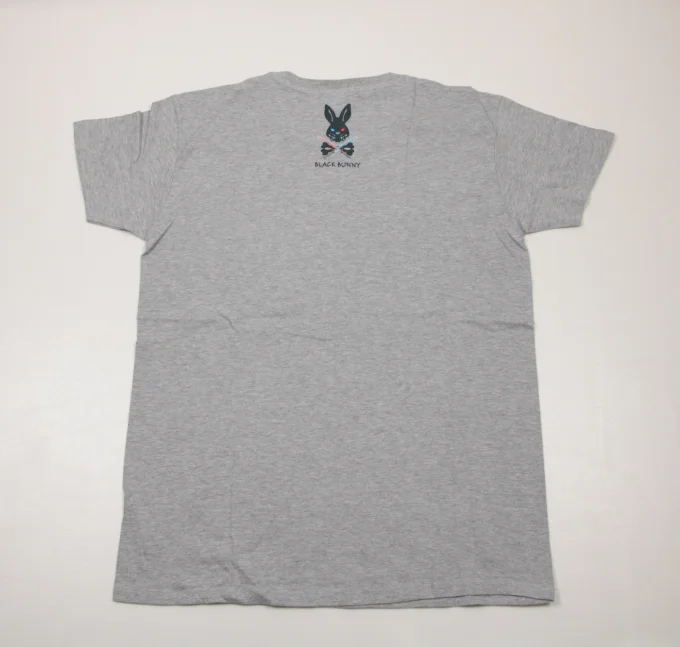 T-shirt homme gris Black Bunny 90 % coton 
