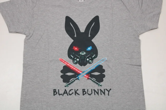 T-shirt homme gris Black Bunny 90 % coton 