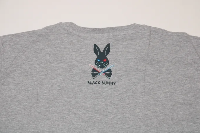 T-shirt homme gris Black Bunny 90 % coton 