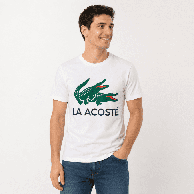Mise en situation portée du t-shirt blanc humour crocodiles Very Ouest