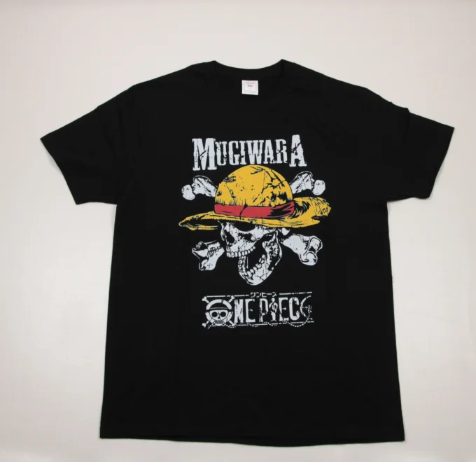 T-shirt homme noir Very Ouest imprimé manga 100 % coton
