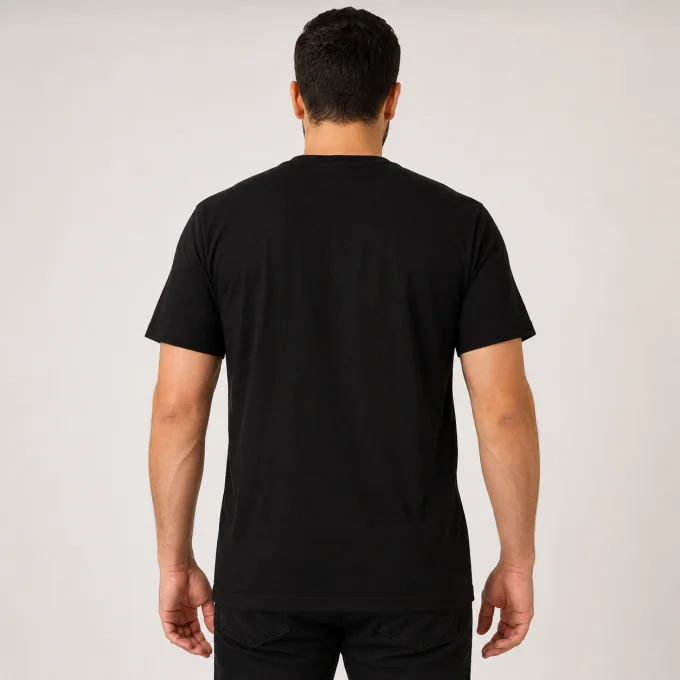 T-shirt noir humoristique 100 % coton