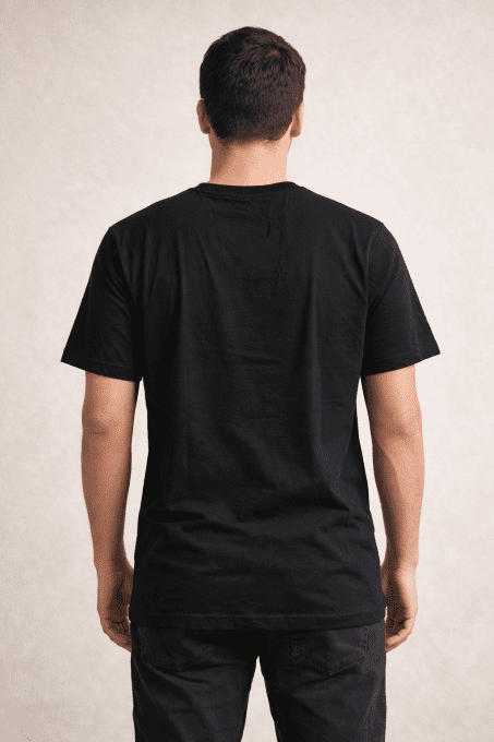 T-shirt noir imprimé Very Ouest – impact graphique & look urbain