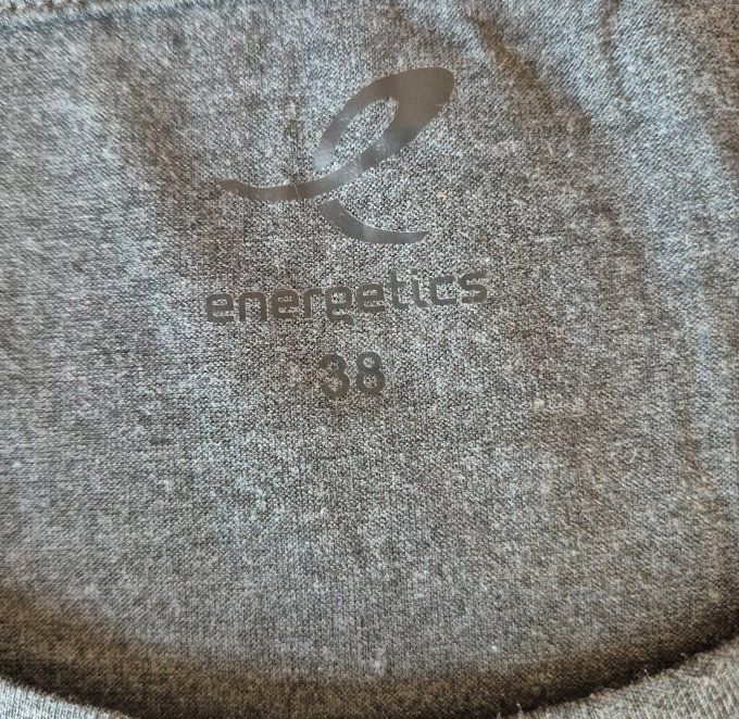 T-shirt de Sport Femme Gris Anthracite - Energetics "Self Love" - Taille 38 (M)