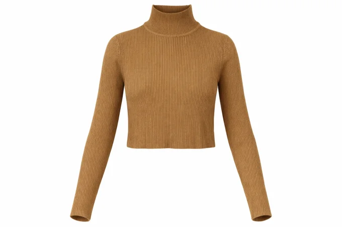 Pull court côtelé camel Ardene XS