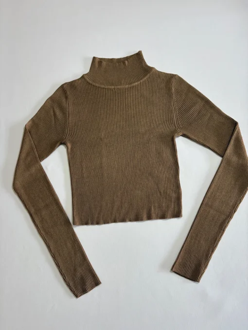 Pull court côtelé camel Ardene XS