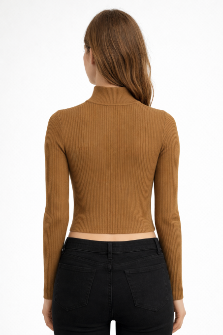 Étiquette Ardene XS TP pull camel femme