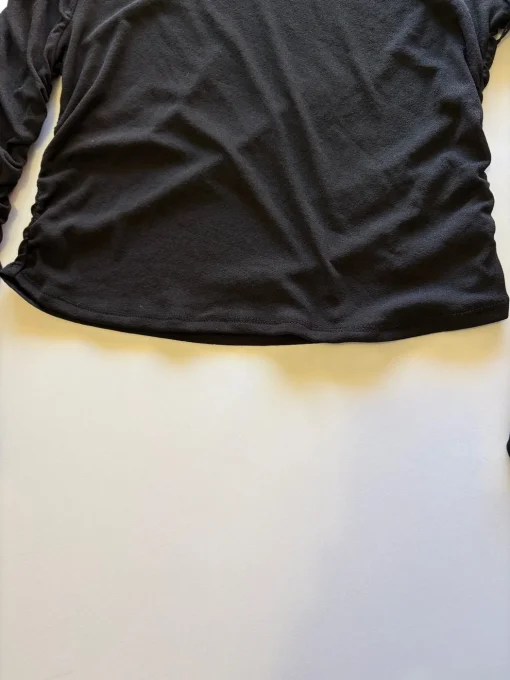 Top femme noir manches longues froncées Ardene XL