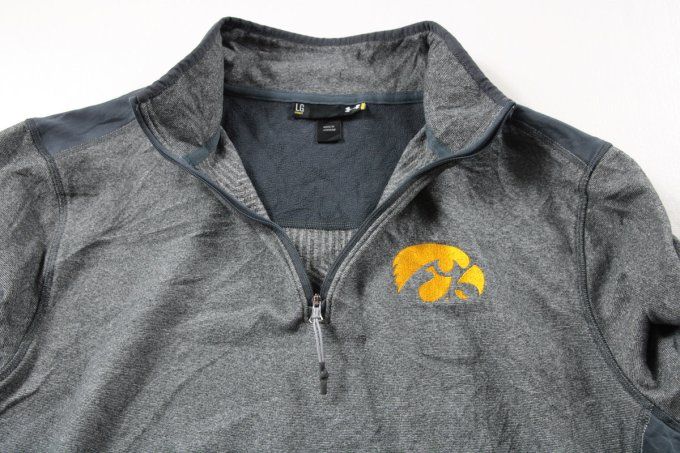 Polaire homme Under Armour Iowa Hawkeyes grise taille L