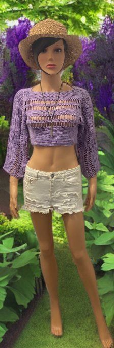 Crop-top crochet