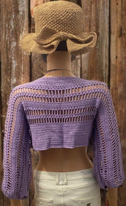 Crop-top crochet