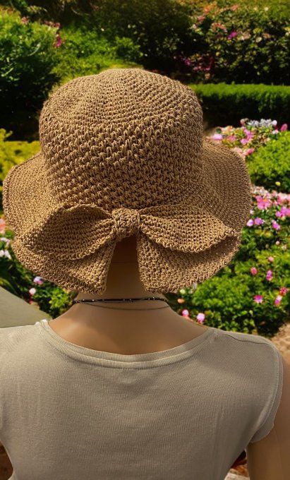 Chapeau Femme en Raphia Naturel – Réf. VC001-1