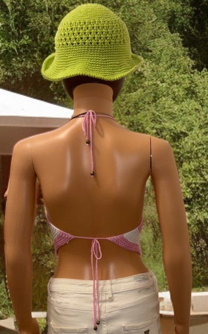 Top triangle tricoté femme Réf : VDN001-1