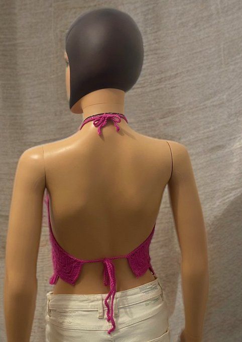 Top triangle tricoté femme Réf : VDN001-2