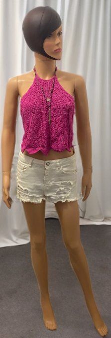 Top triangle tricoté femme Réf : VDN001-2