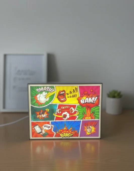 Veilleuse 3D personnalisée avec photo ou image – PLA+ USB-C