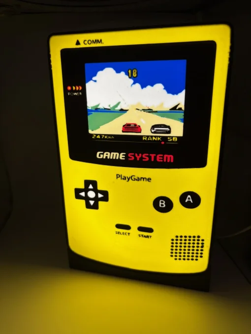 Fichier 3MF lampe rétro gaming LED – style console portable