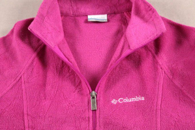 Polaire Columbia femme rose fuchsia zippée – Taille L