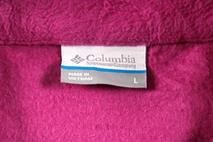 Polaire Columbia femme rose fuchsia zippée – Taille L