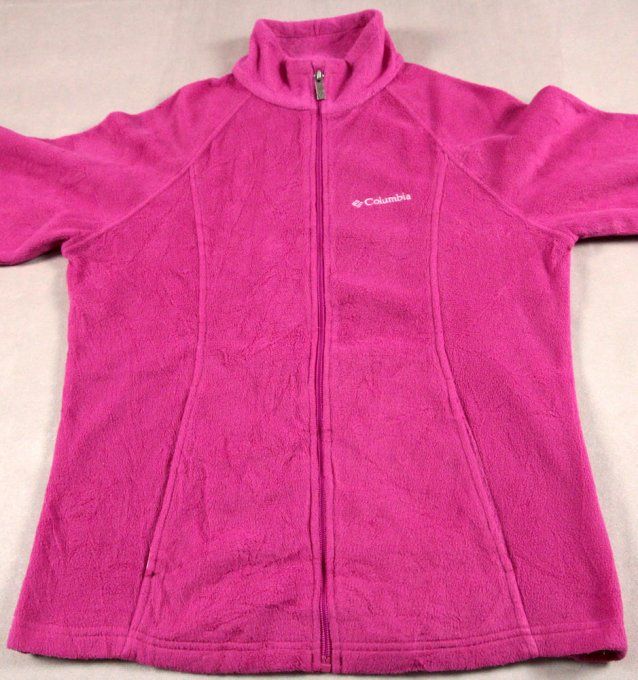 Polaire Columbia femme rose fuchsia zippée – Taille L