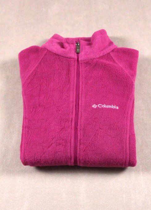 Polaire Columbia femme rose fuchsia zippée – Taille L