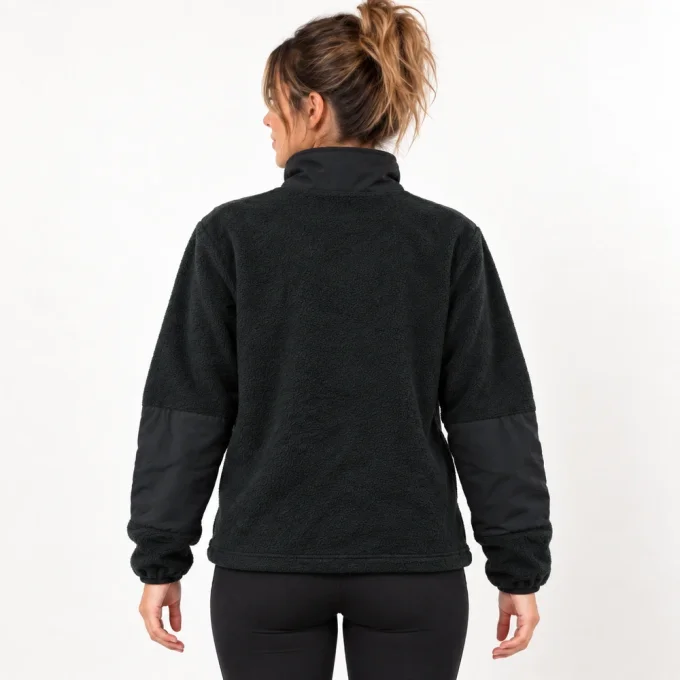 Dos de la polaire Columbia femme vert très foncé
