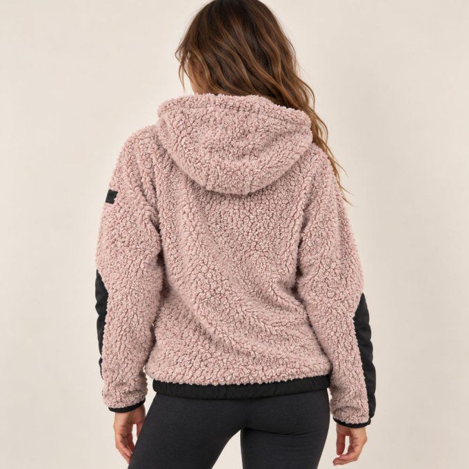Polaire sherpa femme Calvin Klein Performance rose poudré – XS