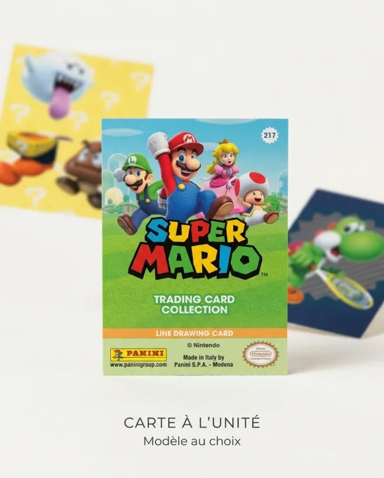 Carte Super Mario Panini vendue à l’unité, modèle au choix