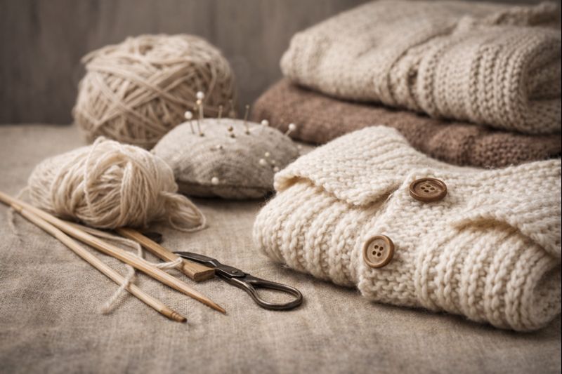 Vêtements fait main – créations artisanales en laine